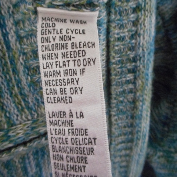 Jones Wear Green Zip front Cardigan Sweater - Picture 5 of 6